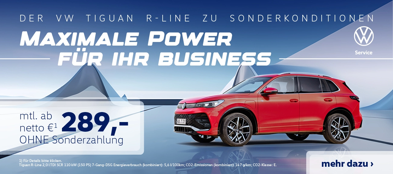 Tiguan R-Line Business Leasing